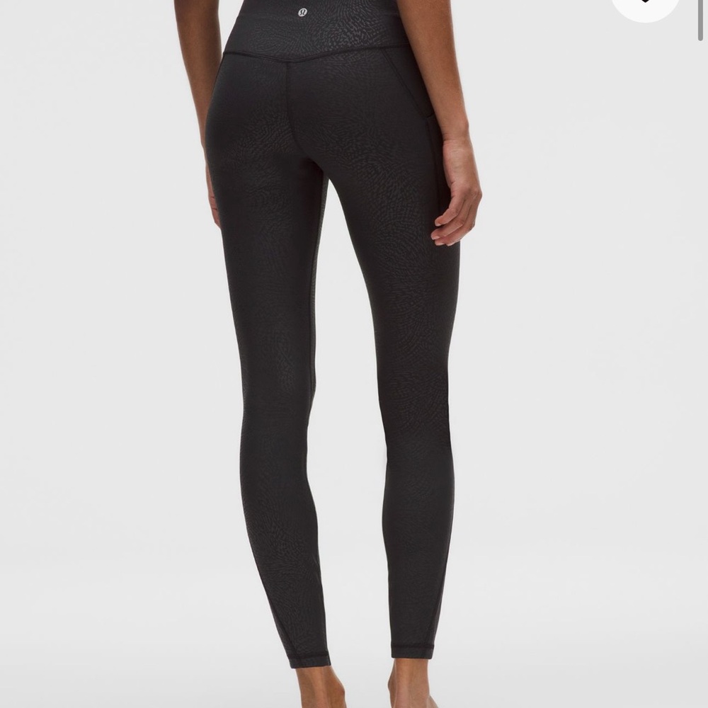 lululemon athletica Ripple Embossed Black Leggings
